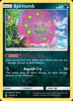 Spiritomb card in English