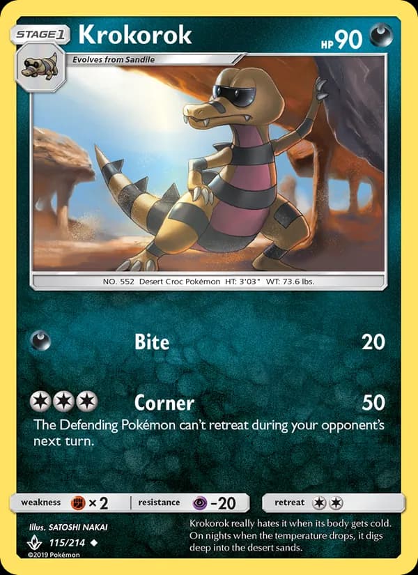 Krokorok card in English