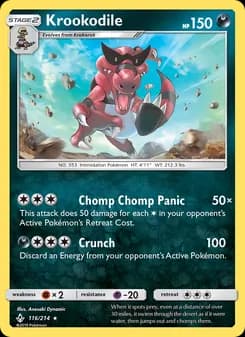 Krookodile card in English