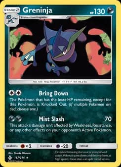Greninja card in English