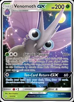 Venomoth GX card in English