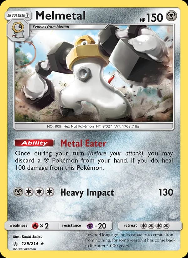 Melmetal card in English