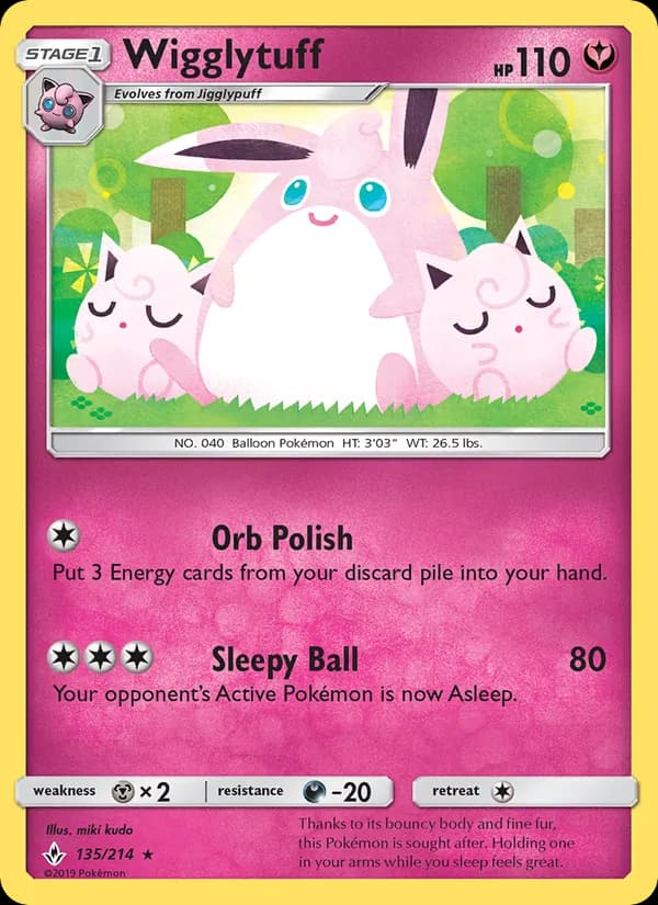 Wigglytuff card in English