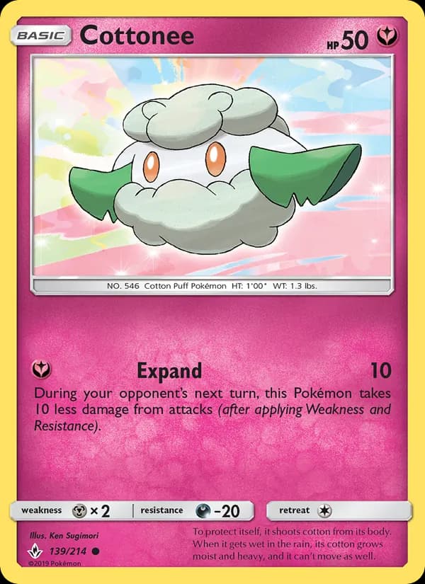 Cottonee card in English
