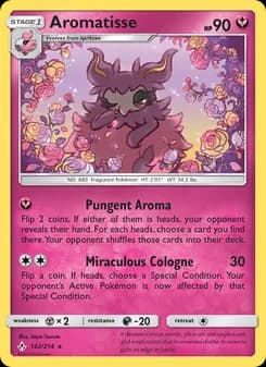 Aromatisse card in English