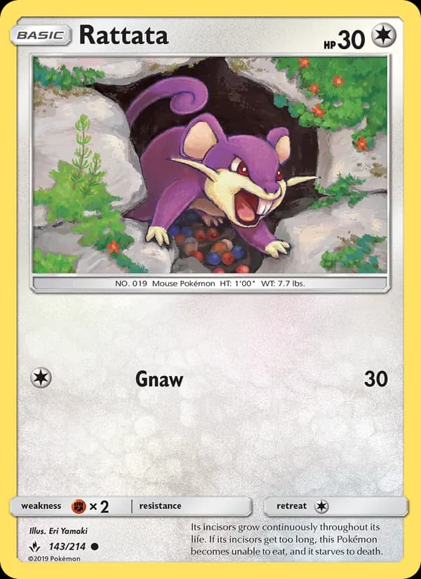 Rattata card in English