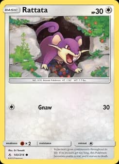 Rattata card in English