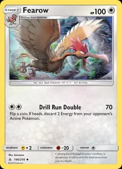Fearow card in English