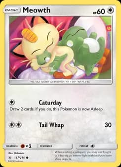 Meowth card in English