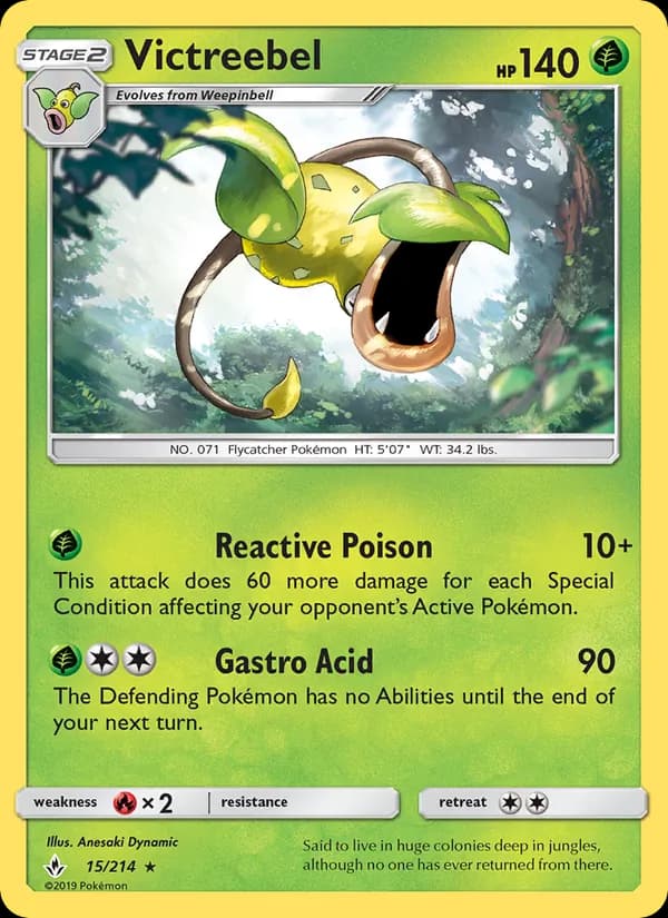 Victreebel card in English