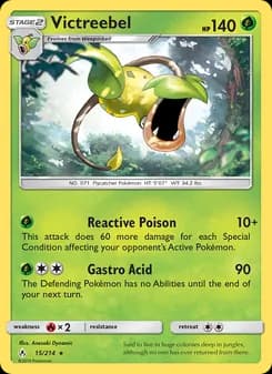 Victreebel card in English