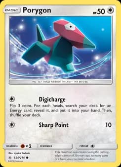 Porygon card in English