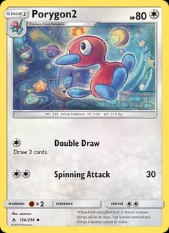 Porygon2 card in English