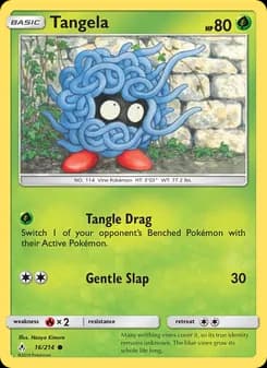 Tangela card in English