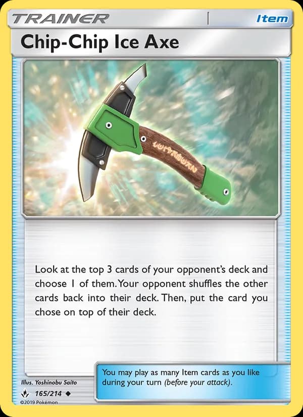 Chip-Chip Ice Axe card in English