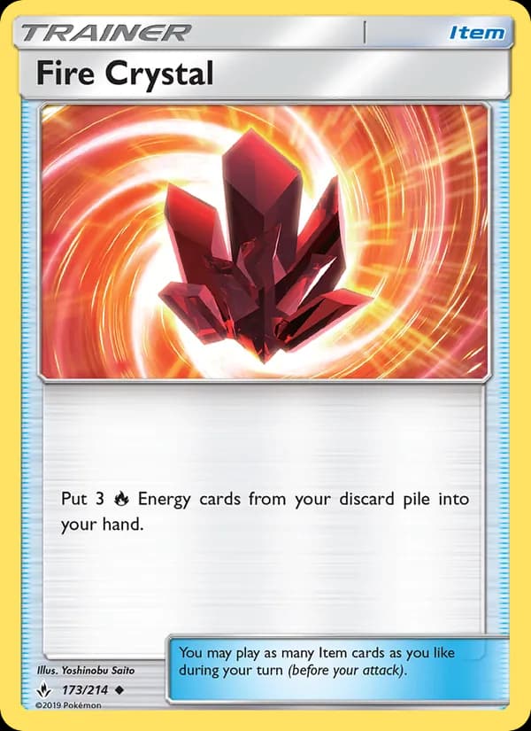 Fire Crystal card in English