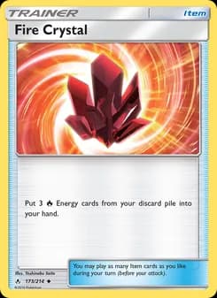 Fire Crystal card in English