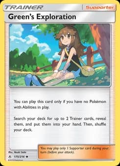 Green’s Exploration card in English