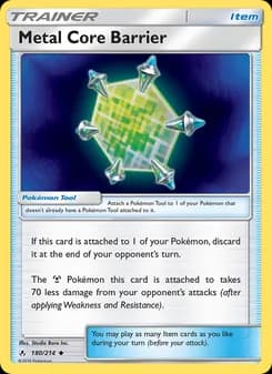 Metal Core Barrier card in English