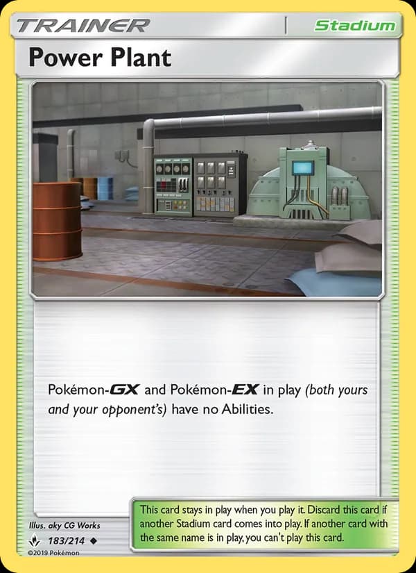 Power Plant card in English