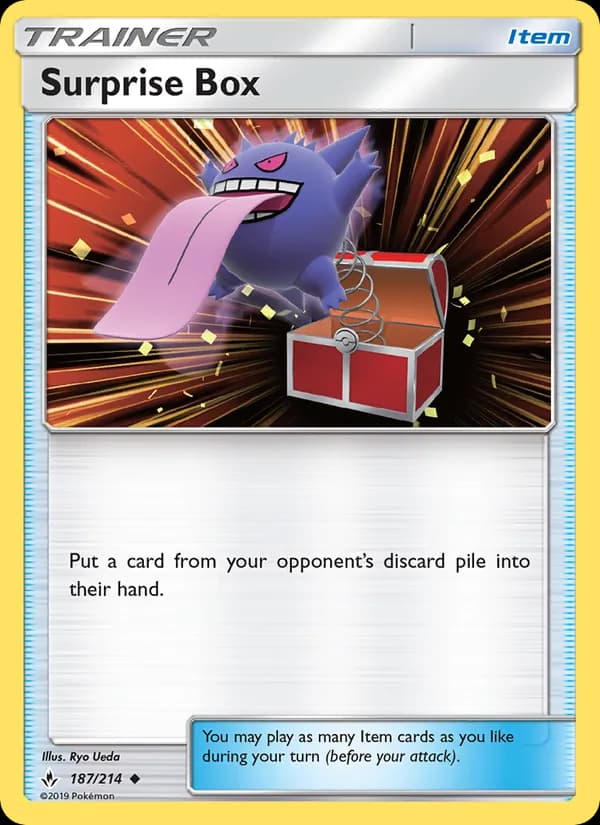 Surprise Box card in English