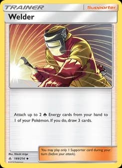 Welder card in English