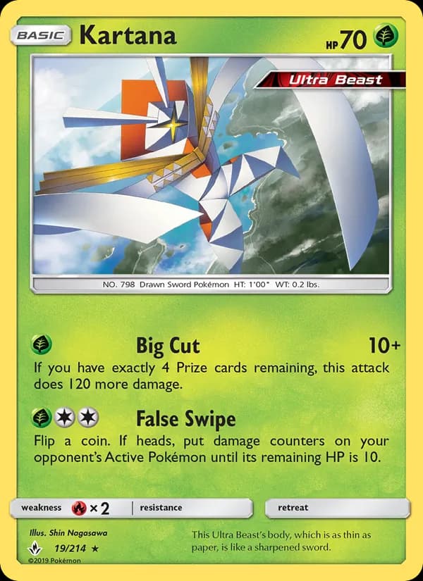 Kartana card in English