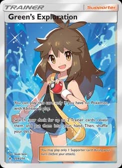 Green’s Exploration card in English