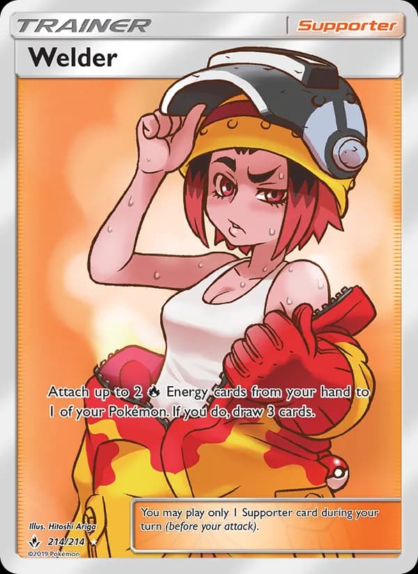 Welder card in English