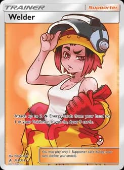Welder card in English