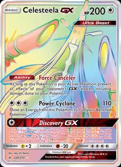 Celesteela GX card in English