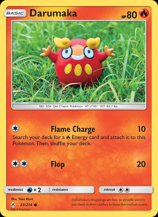 Darumaka card in English