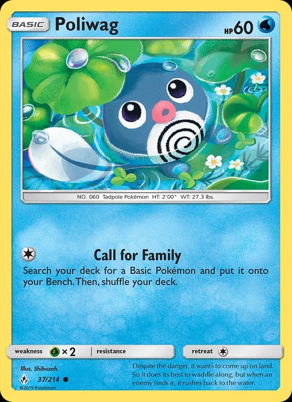 Poliwag card in English