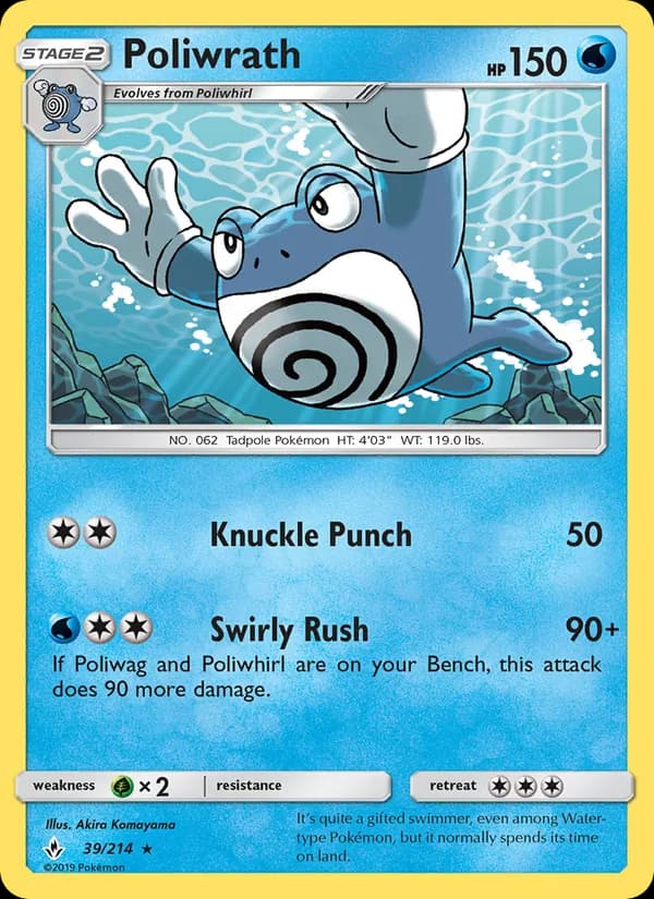 Poliwrath card in English
