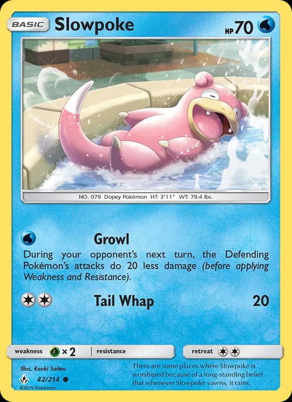 Slowpoke card in English