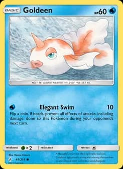 Goldeen card in English