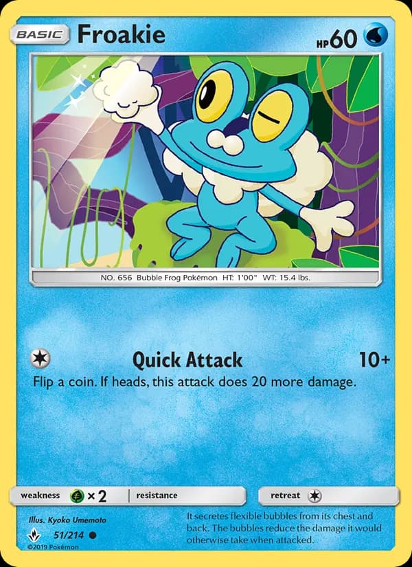 Froakie card in English