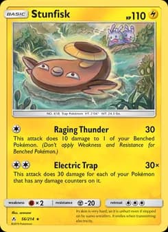 Stunfisk card in English