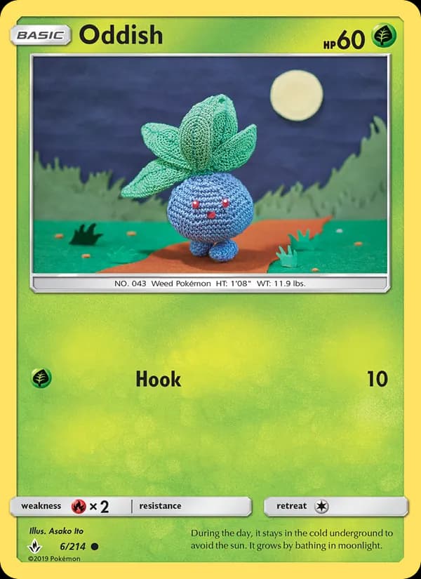 Oddish card in English