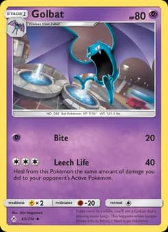 Golbat card in English