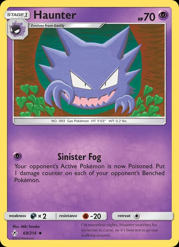 Haunter card in English