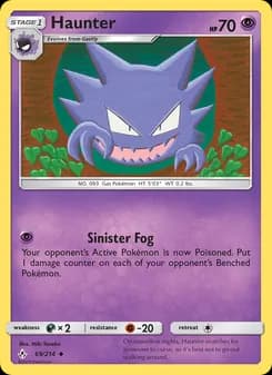 Haunter card in English