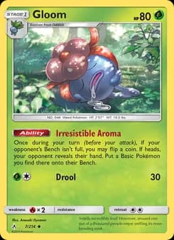 Gloom card in English