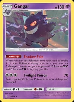 Gengar card in English