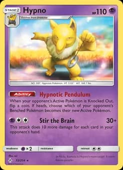 Hypno card in English