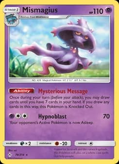 Mismagius card in English