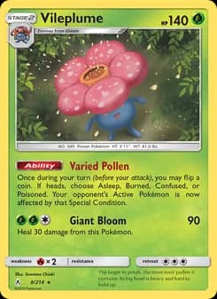 Vileplume card in English