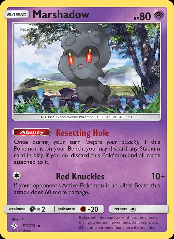 Marshadow card in English