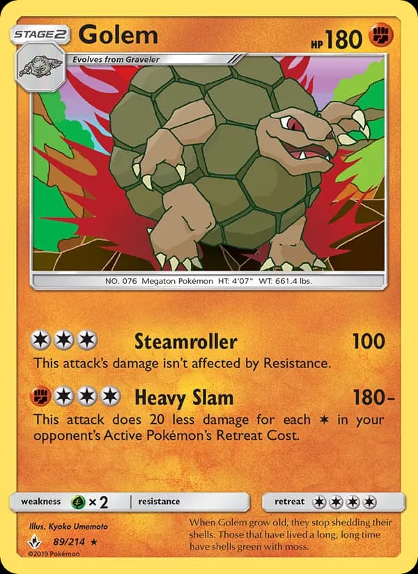 Golem card in English