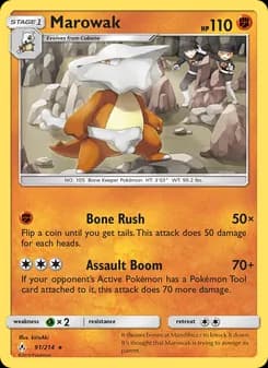 Marowak card in English
